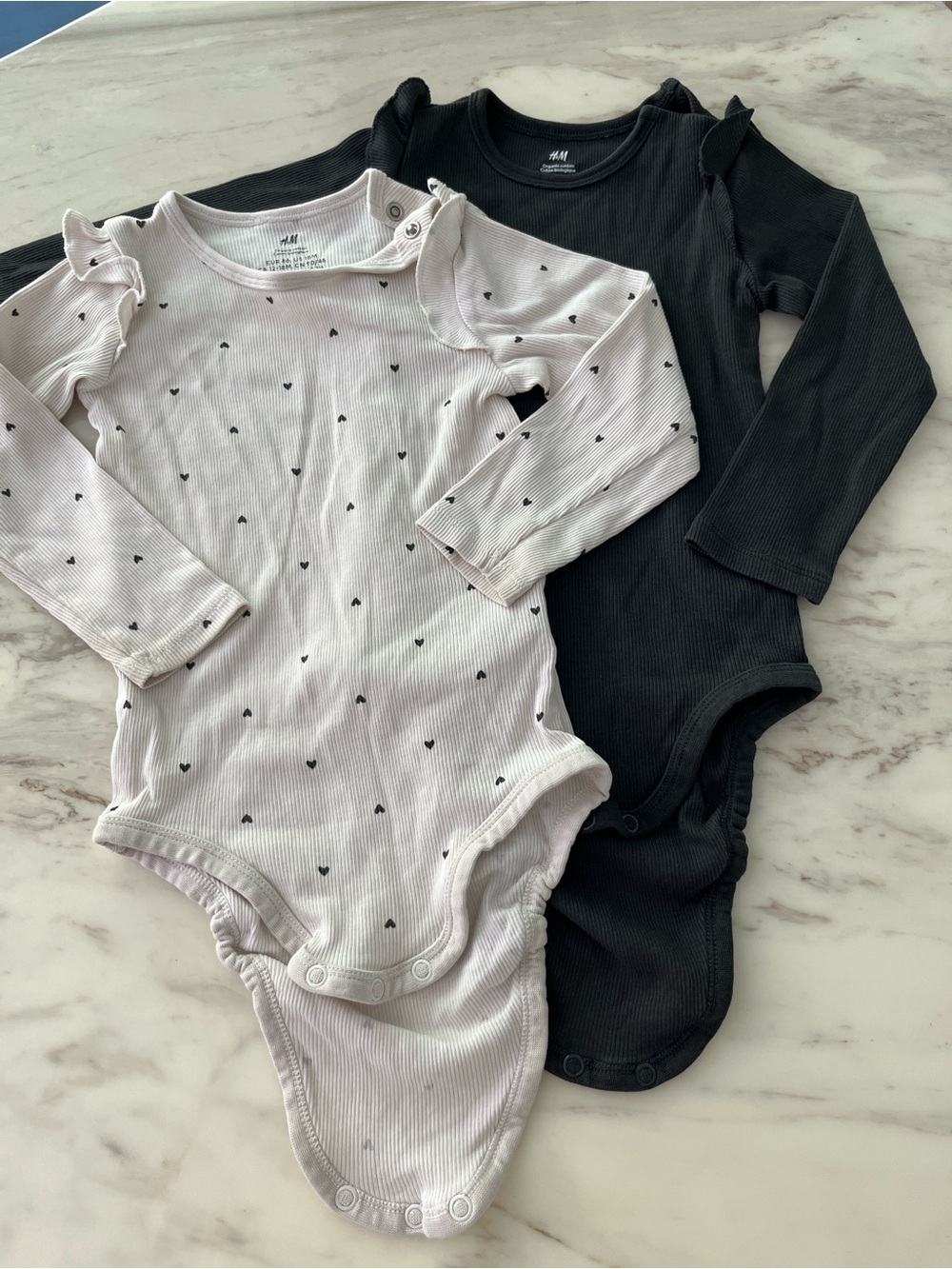 H&M Long-Sleeve Baby Bodysuit Duo